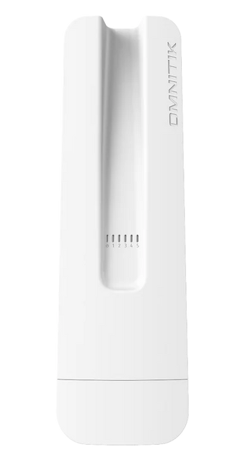 AP 5GHz outdoor (OmniTik 5 PoE ac). O hub WISP definitivo. Antena Omni 7.5dBi (360°), 5x Portas GbE, 4x Portas c/ Saída PoE (802.3af/at) p/ câmaras ou CPEs. - RBOMNITIKPG-5HACD