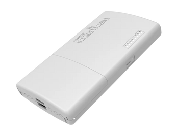 Router de exterior da MikroTik com 5 portas Gigabit, 4 das quais com saída PoE (af/at). O PowerBox Pro (RB960PGS-PB) possui uma porta SFP para fibra. - RB960PGS-PB