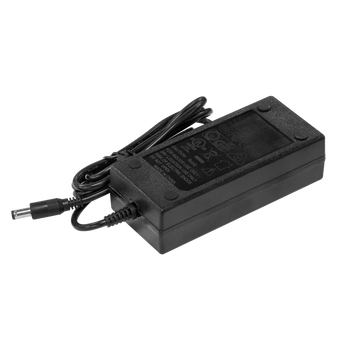 Fonte de alimentação MikroTik 24HPOW (24V, 2.5A). Alta potência, ideal para longos percursos de cabo e equipamentos wireless exigentes. Cabo IEC incluído.