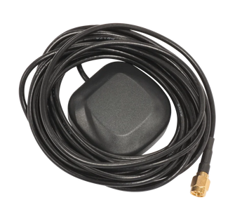 Antena GPS ativa e robusta (IP67) da Mikrotik (ACGPSA). Melhora a receção de GPS para a série LtAP. Inclui 5m de cabo (SMA) e íman/fita dupla. - ACGPSA