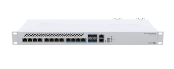 O futuro do 10G em cobre da MikroTik. O CRS312 oferece 8 portas 10G RJ45, 4 portas Combo (10G-T/SFP+), dual-boot (RouterOS/SwOS) e fontes redundantes. - CRS312-4C+8XG-RM