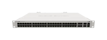 Este switch potente possui 48 portas RJ45 de 1G e 4 portas SFP+ de 10G. Conta ainda com 2 portas QSFP+ de 40G para ligações por fibra extremamente rápidas ou para interligação com outros dispositivos a 40 Gbps, além de fontes de alimentação duplas pa - Image 2