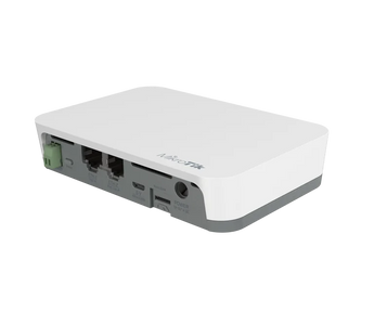 Gateway IoT Universal Mikrotik KNOT (RB924i). Conectividade NB-IoT/CAT-M e Bluetooth 5.2. Conversão Modbus-TCP, MQTT, HTTPS. Wi-Fi 2.4GHz, 2x Ethernet (PoE-Out). - RB924I-2ND-BT5&BG77