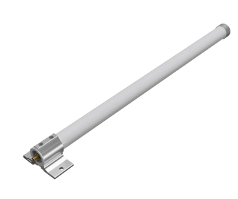 Kit de antena melhorado para LoRa®, com antena omnidirecional de 6.5 dBi compatível com frequências de 824960 MHz. Inclui cabo SMA de 1 metro e suporte mecânico para montagem rápida e fácil em mastros. Apresenta um design mais compacto, maior durabi
