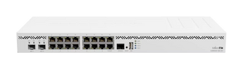 Router de alta performance da MikroTik com o melhor single-core da sua classe. O CCR2004-16G-2S+ oferece 16 portas GbE, 2 uplinks 10G SFP+ e fontes de alimentação redundantes. - CCR2004-16G-2S+