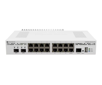 A versão com arrefecimento passivo do CCR2004 da MikroTik. Oferece 16 portas GbE, 2 uplinks 10G SFP+ e a melhor performance single-core num silêncio absoluto. - CCR2004-16G-2S+PC