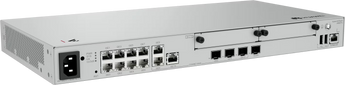 Gateway convergente Huawei eKitEngine AR580 Pro. Equipado com porta 10G, slots de expansão SIC, e integração total de Firewall, IPS e WAC para até 1200 utilizadores.
