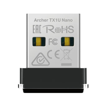 Adaptador USB TP-Link Archer TX1U Nano Wi-Fi 6. Design ultracompacto (Nano), velocidades até 287 Mbps, modo AP, MU-MIMO e instalação fácil Plug-and-Perform.