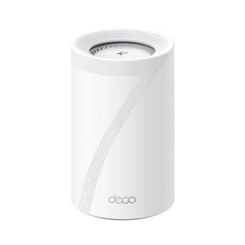 TP-Link Deco BE85 de 1 unidade: Wi-Fi 7 BE19000 tri-band, MLO, canais de 320 MHz, portas 10 Gbps e 2,5 Gbps, USB 3.0 e HomeShield.
