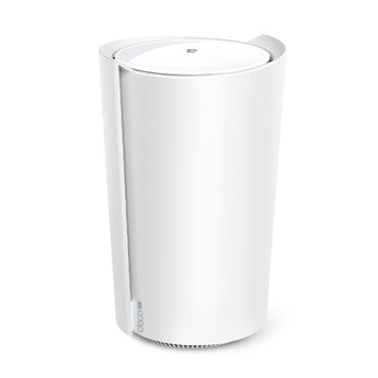 TP-Link Deco X50-5G com Wi-Fi 6 AX3000, Nano-SIM, porta 2,5 GbE e tecnologia Mesh. Acesso 5G/4G ou Internet fixa e gestão pela app Deco.