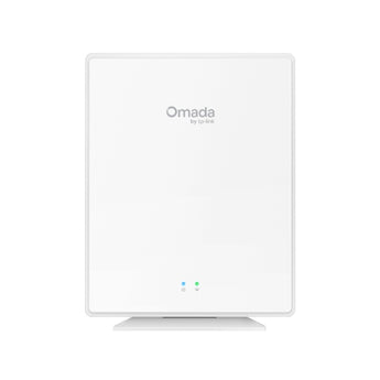 Ponto de acesso tudo-em-um TP-Link EAP650GP-DESKTOP. Terminal GPON de fibra ótica com Wi-Fi 6 (3.0 Gbps), porta VoIP e 4 portas Gigabit (2 com PoE Out).