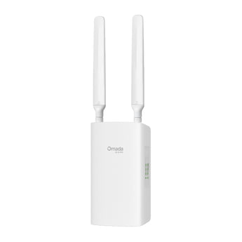 Router de exterior TP-Link ER603WP-4G-Outdoor. Internet 4G Cat4, Wi-Fi integrado, proteção IP55 e 3 portas Gigabit com 2 saídas PoE (PoE Out) para câmaras.