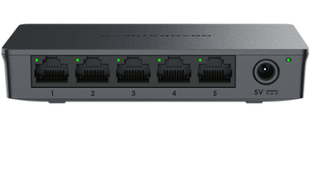 A série GWN7700 são switches de rede não geridos que fornecem uma forma rápida e económica de adicionar conectividade Gigabit de alta velocidade a escritórios domésticos e pequenas e médias empresas. - GWN7700