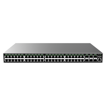 Switch Layer 2+, 48 portas de rede Gigabit e 6 portas SFP+ Gigabit - GWN7806