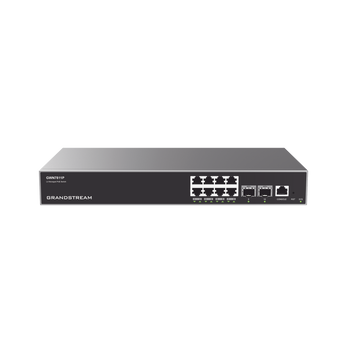 Switch Layer 3, 8 portas PoE Gigabit e 2 portas SFP+ - GWN7811P