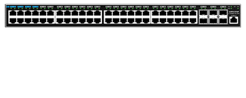 Switch Empresarial Layer 3, 48 portas PoE Gigabit e 6 portas SFP+. - GWN7816P