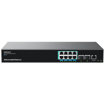 Switch Layer 3, 8 portas de 2,5G e 2 portas SFP+ . - GWN7821P