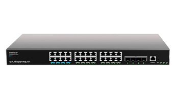 Switch Layer 3, 24 portas PoE Gigabit e 4 portas SFP+ - GWN7813P