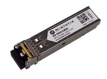 O módulo SFP MikroTik HS-55DLC80D é a atualização perfeita para ligações em fibra Single Mode até 80 km. Suporta taxas de 1G e 2.5G a 1550nm.