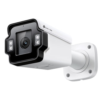 A câmara TP-Link VIGI INSIGHT S345ZI de 4MP oferece zoom ótico 5X motorizado, visão noturna IR até 60m, analítica de IA e proteção IP67/IK10 antivandalismo.