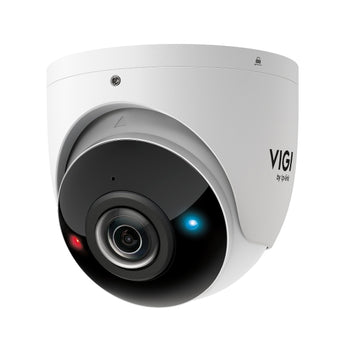 A câmara TP-Link VIGI INSIGHT S485PI oferece visão panorâmica de 180° em 4K (8MP). Equipada com deteção IA, luzes de aviso, áudio bidirecional e proteção IP67/IK10.