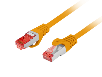 Patchcord Lanberg Cat. 6 S/FTP (0.25m). Fio 100% Cobre (CU) com blindagem dupla, revestimento LSZH e aprovação Fluke. Ideal para organizar bastidores.