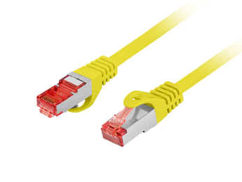 Patchcord Lanberg Cat. 6 S/FTP (0.25m). Fio 100% Cobre (CU) com blindagem dupla, revestimento LSZH e aprovação Fluke. Ideal para organizar bastidores.