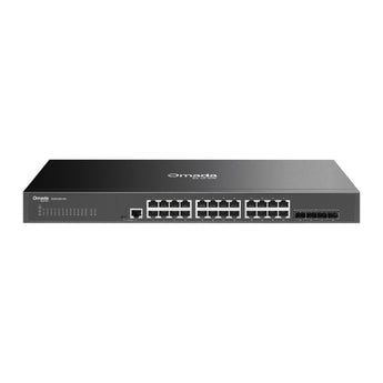 O switch gerível TP-Link SG3428X-M2 oferece 24 portas 2.5 Gbps, 4 slots 10G SFP+ e 200 Gbps de capacidade. Integração Omada SDN, routing L2+ e funcionalidades ISP.
