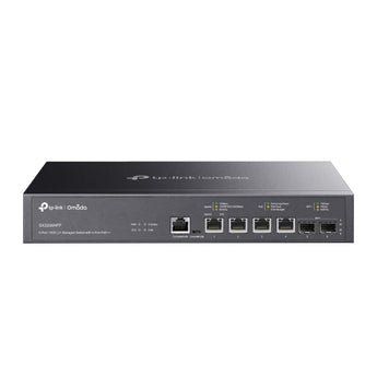 Switch TP-Link SX3206HPP: 4 portas 10G PoE++ até 60W, 2 slots SFP+ 10G, budget de 200W e ERPS. Ideal para equipamento de rede com elevado consumo energético.