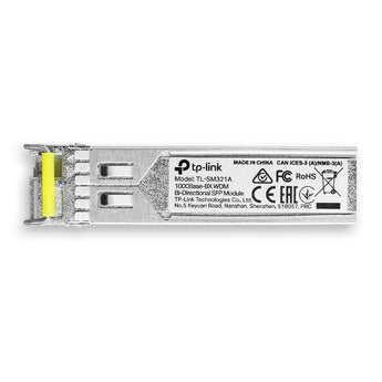 Módulo transcetor Gigabit TP-Link TL-SM321A. Usa tecnologia WDM Bi-Direcional para enviar e receber dados num único fio de fibra ótica (Single-Mode) até 20 km.