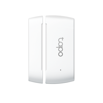 Sensor Tapo T110: monitorização em tempo real de portas e janelas, notificações instantâneas e 2 anos de autonomia. Requer Tapo Hub para automações.