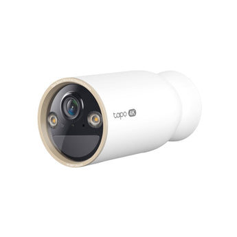Tapo C460: câmara exterior 4K 8MP sem fios, bateria 200 dias, sensor Starlight, visão noturna a cores, IA pessoas/animais/veículos, IP66, painel solar compatível.