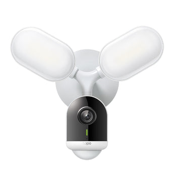 Tapo C720: câmara exterior 2K QHD, projetor 2800 lm, visão noturna a cores 20m, 270° PIR, IA sem mensalidades, IP65, RTSP/ONVIF, Alexa & Google.
