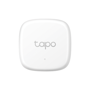 Sensor Tapo T310: temperatura e humidade com precisão suíça, atualização a cada 2s, alertas na app e automação doméstica. Requer Tapo Smart Hub.