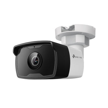 A câmara TP-Link VIGI C330I (2.8mm) oferece resolução de 3MP, visão noturna IR até 50m, lente grande angular, analítica IA e proteção IP67 para exterior.