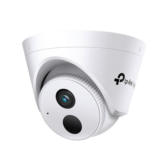 A câmara TP-Link VIGI C420I (4mm) oferece resolução 2MP (Full HD), lente focada, visão noturna IR, analítica de IA, microfone embutido e alimentação PoE.