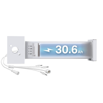 O sistema TP-Link VIGI PS30 oferece alimentação solar inteligente com bateria de lítio de 30.6Ah, controlador MPPT, aquecimento auxiliar e proteção IP66.