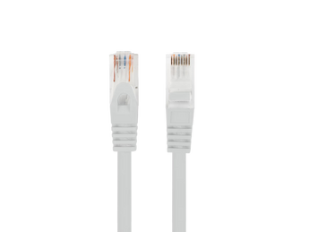 Cabo de rede Cat 6 de 3m (Cinza) da Lanberg. Cabo U/UTP com condutores 100% cobre (CU) e revestimento LSZH. Testado (Fluke) para garantir performance Gigabit. - PCU6-10CU-0300-S