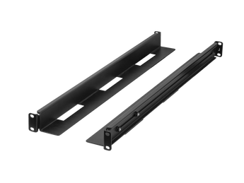 As calhas de montagem Lanberg AK-1902-B para bastidores 19" suportam até 90 kg. Construção em aço com profundidade ajustável de 650 a 1090 mm.