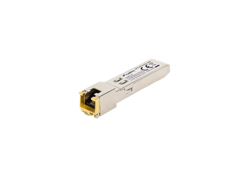 Módulo SFP Lanberg SFP1-ETH-RJ45-1000: converte uma porta SFP em interface RJ45 de cobre, até 1000 Mb/s e 100 metros. Ideal para infraestruturas de rede mistas.