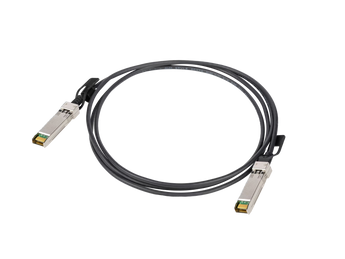 Cabo DAC SFP+ Lanberg SFP1-DAC-10-0020-B, 2 metro, até 10 Gbps. Ligação direta cobre-a-cobre para switches e servidores em rack, baixo consumo e sem transcetores óticos.