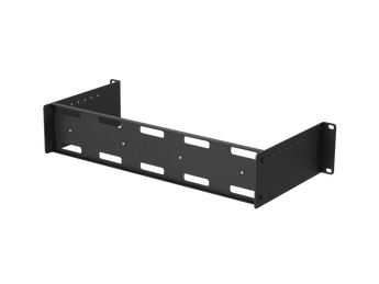 Lanberg AK-1802-B: suporte com trilho DIN TS-35 para bastidores de 19″, com altura de 2U e acabamento preto. Organize os seus equipamentos DIN.