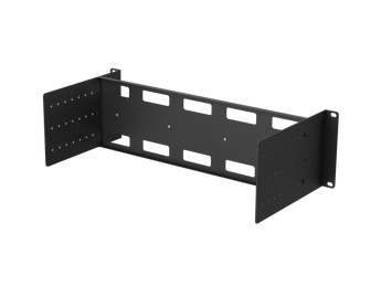Lanberg AK-1803-B: suporte com trilho DIN TS-35 para bastidores de 19″, com altura de 3U e acabamento preto. Organize os seus equipamentos DIN.