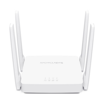 Router Wi-Fi AC1200 Mercusys AC10. Dual Band (867+300 Mbps). 4 antenas de 5dBi. Modos Router, AP e Extensor de Alcance. Suporta WPA3 e IPTV. - AC10