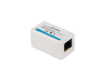 Lanberg AD-RJ45-RJ45-OU6. Acoplador RJ45 para unir dois cabos de rede. Categoria 6 UTP. Conectores niquelados. Cor Branca. Aumente o alcance da sua rede. - AD-RJ45-RJ45-OU6