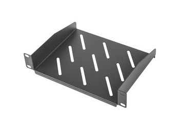 Lanberg AK-1012-B. Prateleira fixa para bastidores SOHO de 10 polegadas. Profundidade de 180mm. Carga até 20kg. Cor Preto. Não compatível com racks de 19". - AK-1012-B