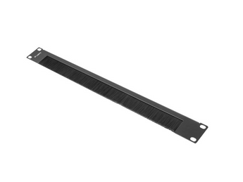 Painel de escova Lanberg AK-1103-B. 1U de altura (19") para gestão de cabos em bastidor. Bloqueia o pó e otimiza o fluxo de ar. - AK-1103-B