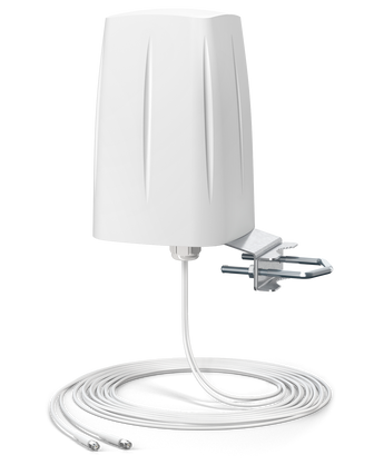 Antena omnidirecional de banda ultra larga 5G/LTE MIMO 2x2 com cabo de 5m - AO5G2-G