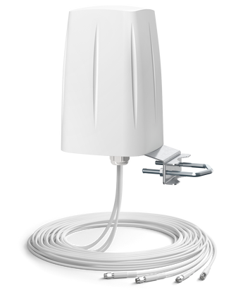 Antena omnidirecional de banda ultra larga 5G/LTE MIMO 4x4 com cabo de 5m - AO5G4-G