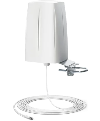 Antena omnidirecional QuWireless QuOmni LTE (AOLS1-1) com cabo de 10m. Frequências 694-2700 MHz, IP68. Ideal para edifícios, barcos e routers Teltonika. - AOLS1-1